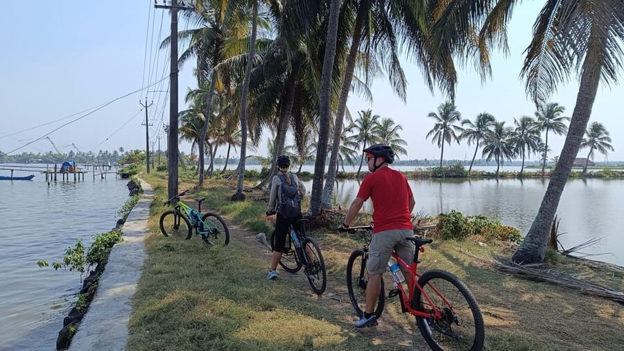 Fort Kochi Beach and Backwater eBike/Cycling Tour (Half Day) - Guides make a big difference: Abid, Alshay, and safety first