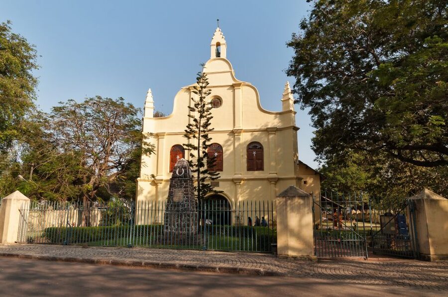 Fort Kochi & Chinese Fishing Nets Private Walking Tour - St. Francis Church (1503): Vasco da Gama’s First Burial Connection